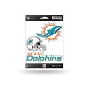 Miami Dolphins Sticker Sheet 3-Pack