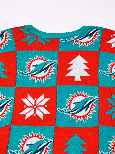Miami Dolphins Ugly Sweater Patches Pattern