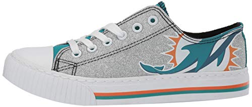 Miami Dolphins Women's Low Top Canvas Sneakers