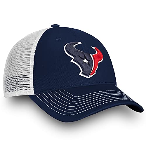 Navy/White Houston Texans Adjustable Snapback Trucker Hat