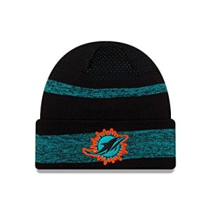 new era black miami dolphins beanie 2