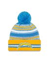 New Era Blue/Gold Los Angeles Chargers Beanie with Pom