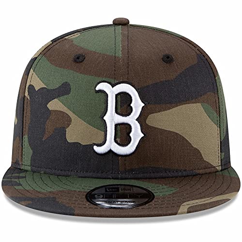 New Era Camo Boston Red Sox Trucker Snapback Hat