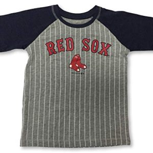 pinstripe crew neck boston red sox t shirt