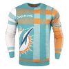 Plaid Miami Dolphins Ugly Sweater
