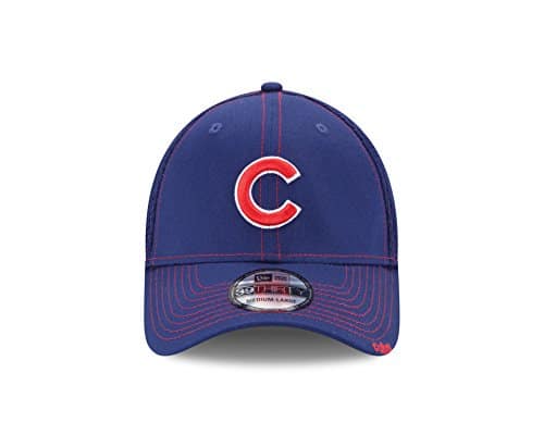 Red Stitched Chicago Cubs Stretch Fit Hat