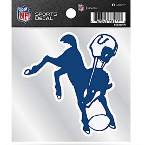Retro Logo Indianapolis Colts Sticker 4x4 Inches