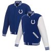 Reversible Fleece Full-Snap Varsity Indianapolis Colts Jacket