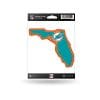 Rico Industries Florida Home State Miami Dolphins Sticker