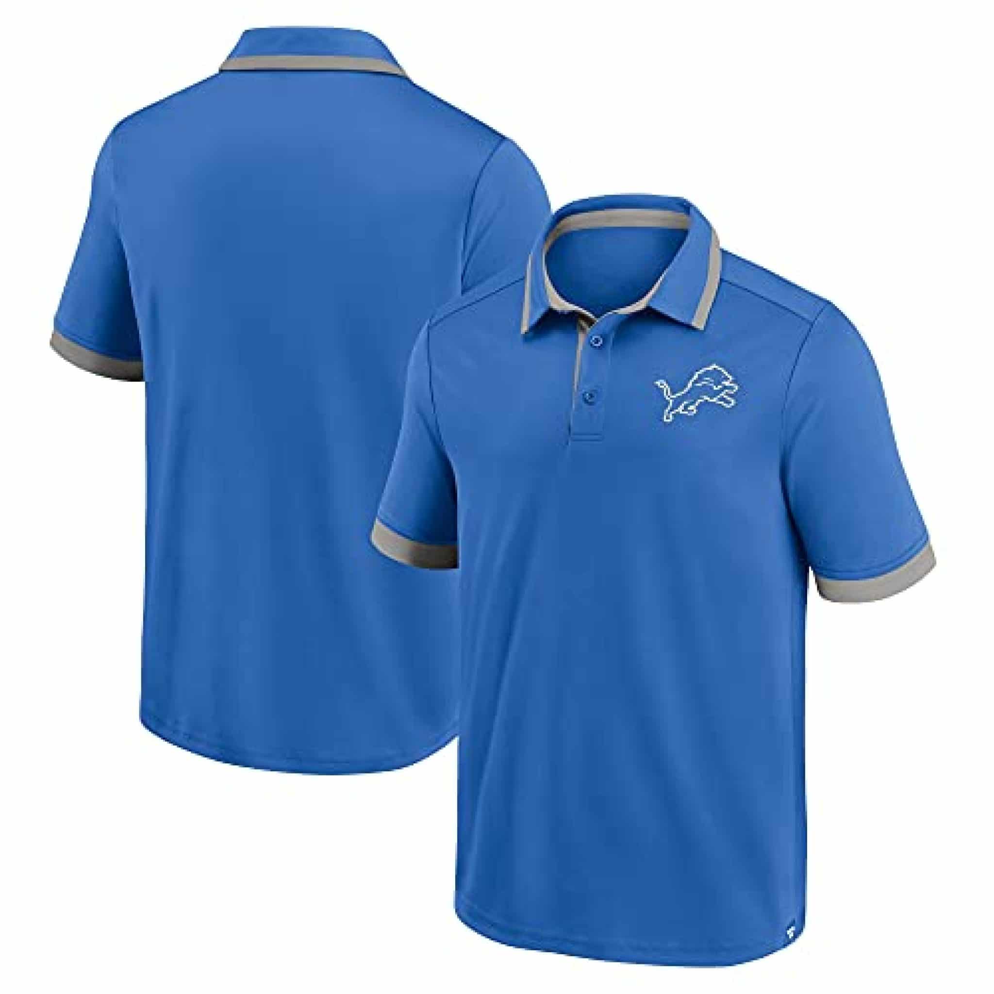 Ringed Sleeve Detroit Lions Golf Shirt Polo | Sports Hard Hats