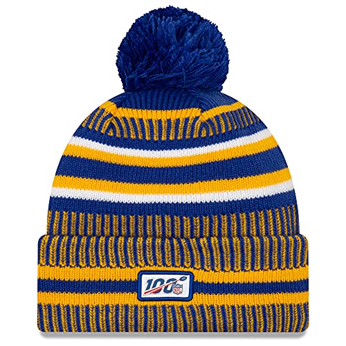 Royal & Gold Los Angeles Rams Beanie with Pom