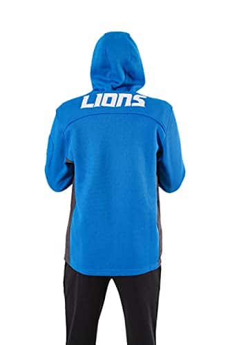Soft Fleece Quarter-Zip Pullover Detroit Lions Hoodie Sweatshirt