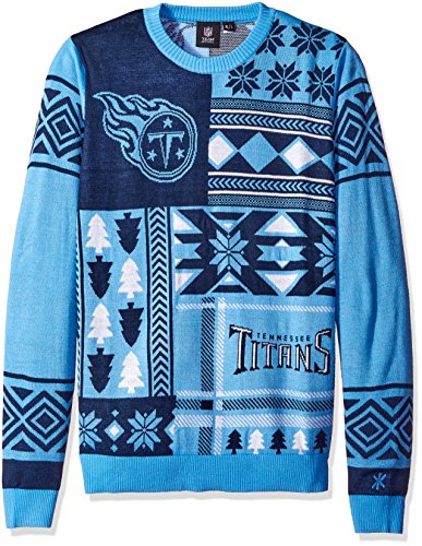 Tennessee Titans Ugly Sweater Patches Pattern