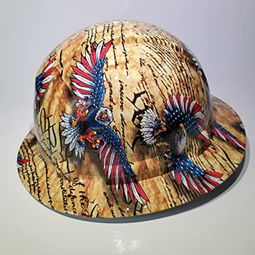 Wet Works Imaging “US Constitution” Full Brim Hard Hat with Ratcheting Suspension