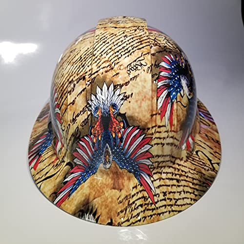 Wet Works Imaging “US Constitution” Full Brim Hard Hat with Ratcheting Suspension