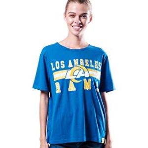 Women's Distressed Graphic Los Angeles Rams T-Shirt