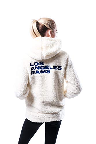 Women's Full Zip Los Angeles Rams Sherpa Hoodie