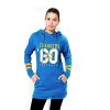 Women's Los Angeles Chargers Hoodie Tunic Pullover Sweatshirt