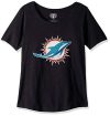 Women's Slub Scoop Miami Dolphins T-Shirt
