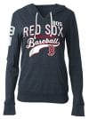 Women's Tri-Blend Boston Red Sox Hoodie Pullover with Pouch Pocket