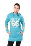Women's Tunic Miami Dolphins Hoodie Pullover