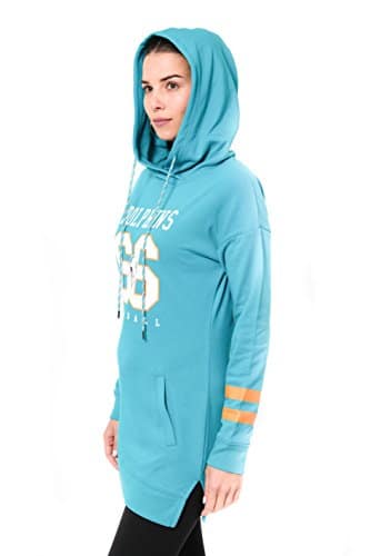 Women's Tunic Miami Dolphins Hoodie Pullover