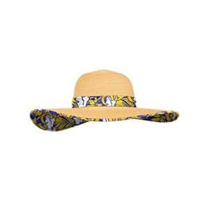 Women’s Los Angeles Rams Straw Sun Hat Floral Pattern
