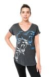 Women’s Soft V-Neck Carolina Panthers T-Shirt