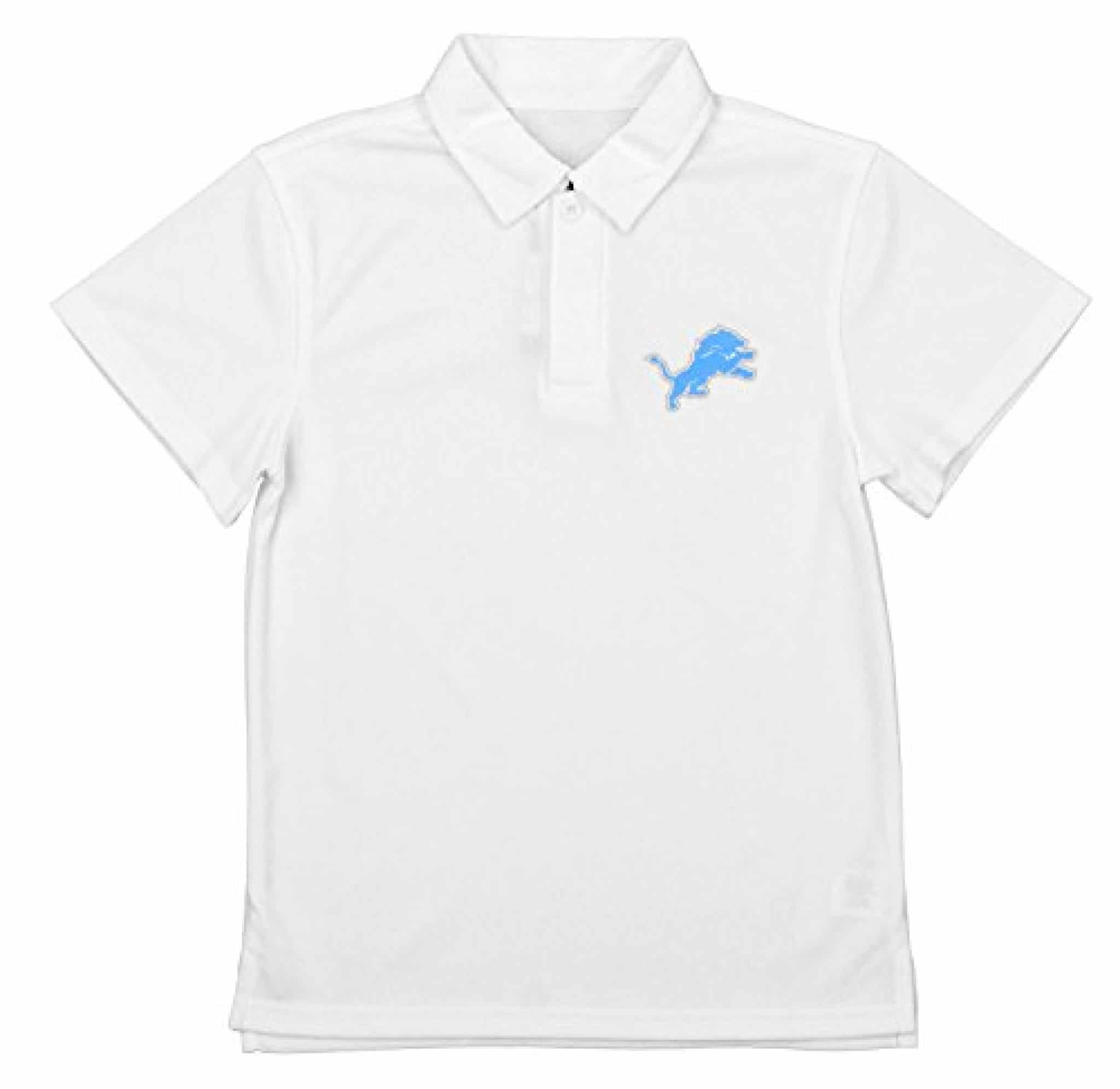 Youth Detroit Lions Golf Shirt Polo Sports Hard Hats