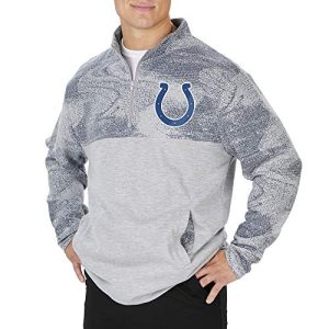 Zubaz Indianapolis Colts Sherpa Fleece Quarter Zip