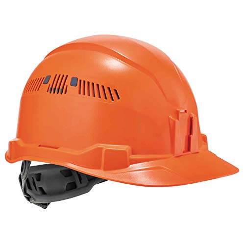 Orange Vented Skullerz Class-C Cap-Style Hard Hat with 4-point suspension